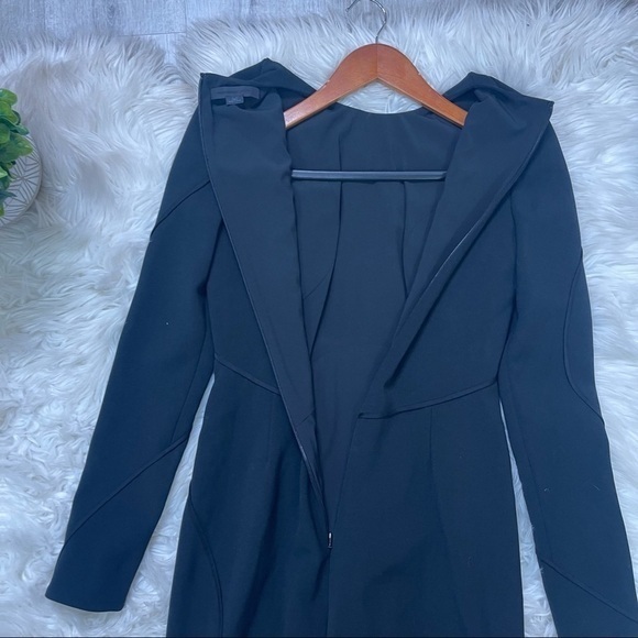 Alexander Wang Black Long Sleeves Bodycon Silk Lined Dress - Picture 14 of 15